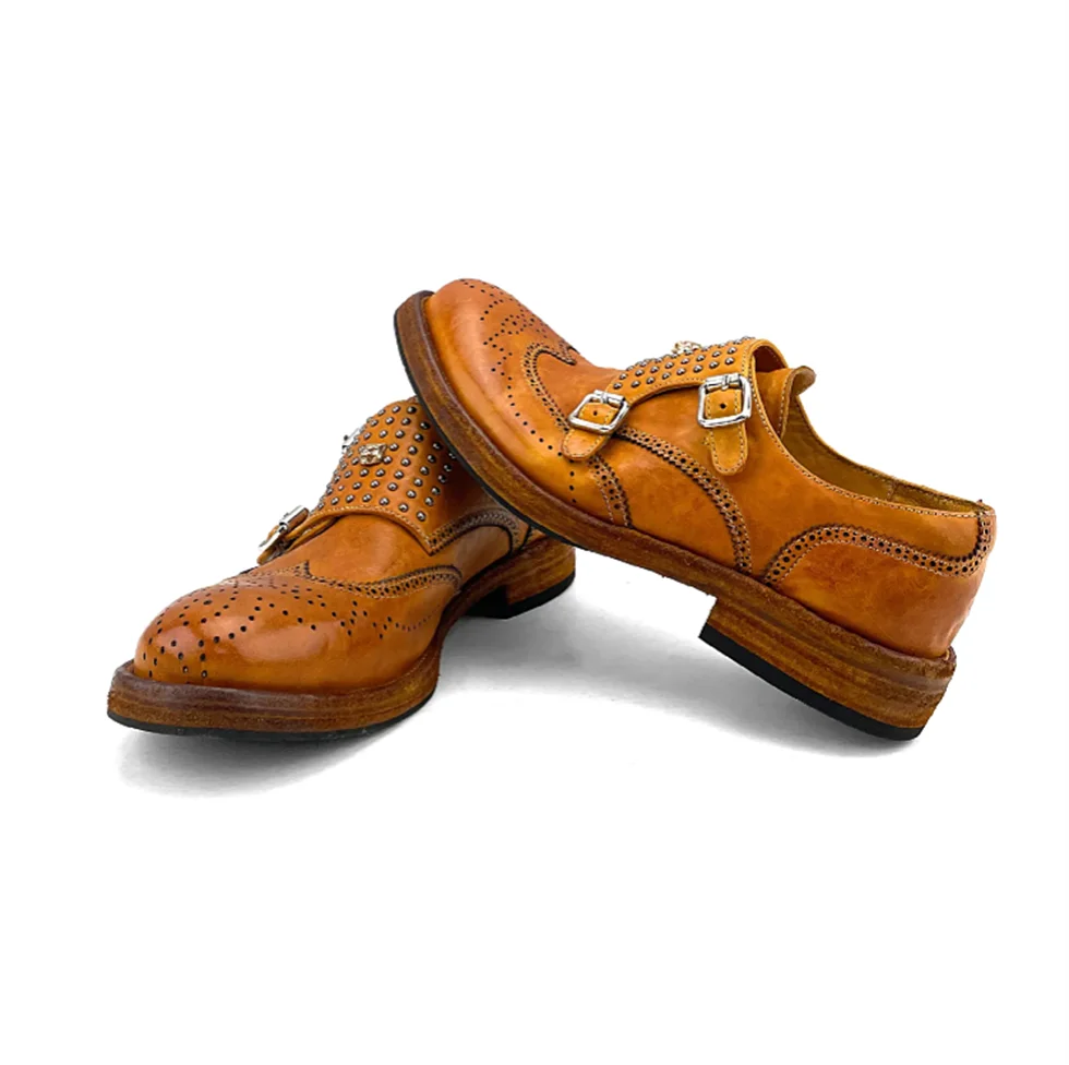 Chaussures Cuir Véritable Homme Goodyear Rivets Style Britannique Fait Main – CLEVI Paris
