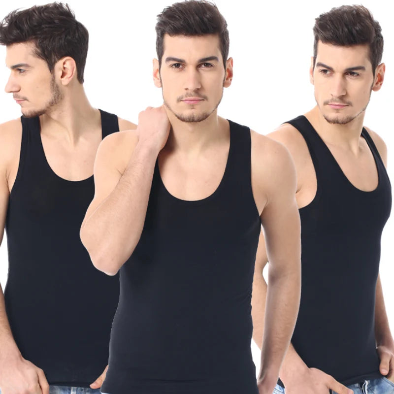 Débardeur Coton Homme Col Rond — Lot de 1, 3 ou 5 — CLEVI Paris