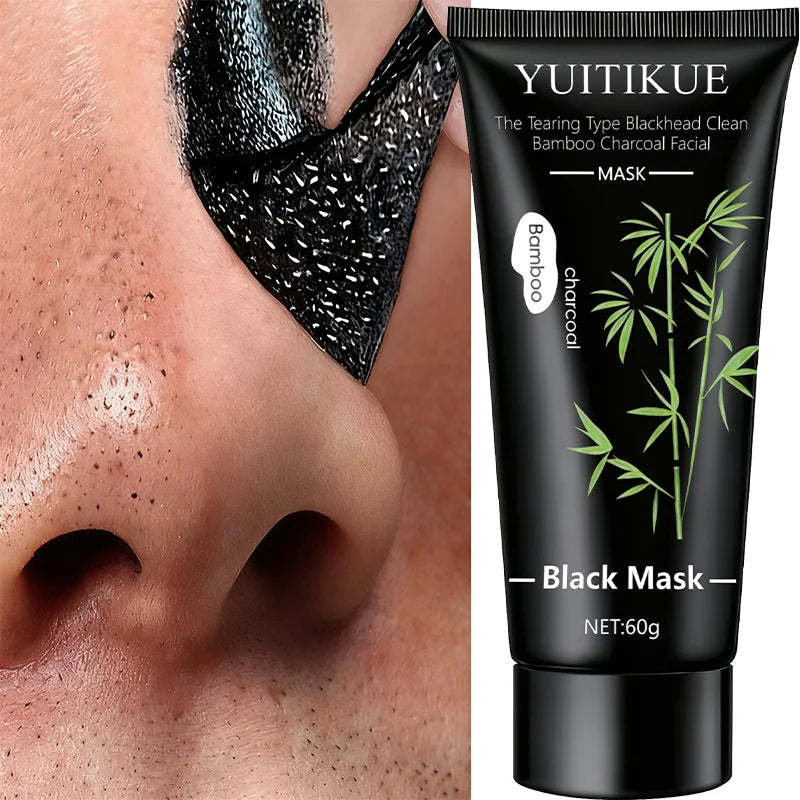 Masque Peel Charbon de Bambou YUITIKUE – Nettoyage Profond, Anti-Points Noirs & Peau Nette 60g