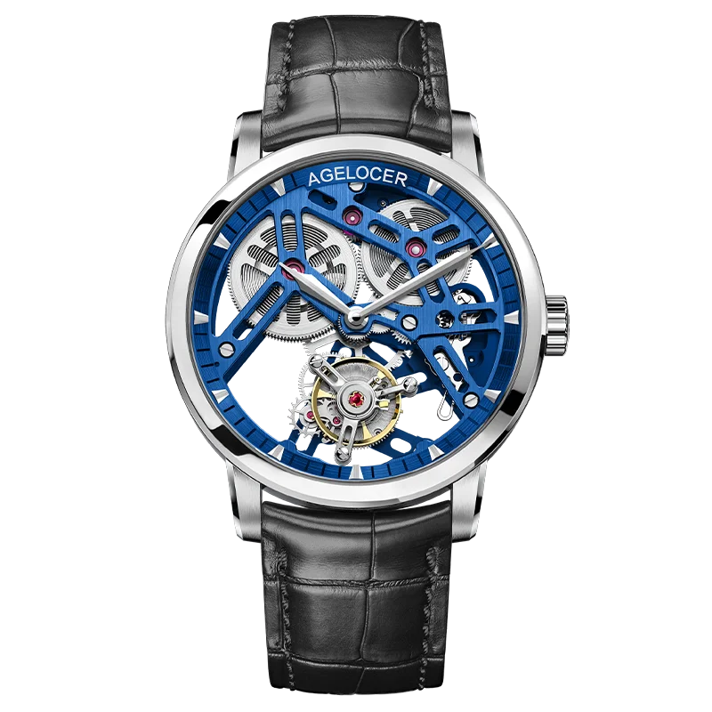 Montre Homme Flying Tourbillon Squelette Architectural 80h Agelocer Cal.A9001 Prix IAI – CLEVI Paris