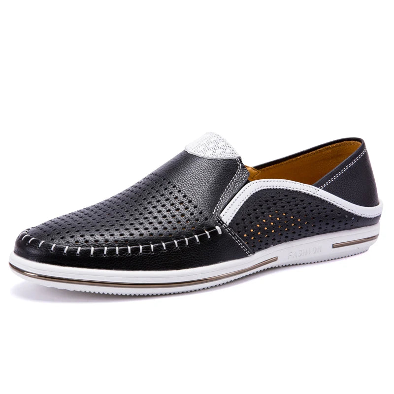 Mocassins Homme Cuir Véritable Respirants – CLEVI Paris