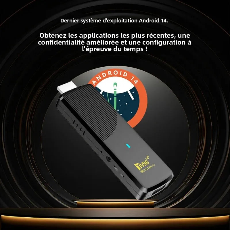 TV98 ATV X9 TV Stick Android 14 – CLEVI Paris