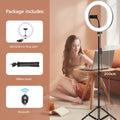 Anneau lumineux LED BTFOOR avec trépied – CLEVI Paris