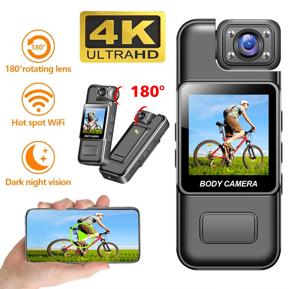 Caméra Miniature 4K Wi-Fi Vision Nocturne Détection Mouvement Body Cam ZC-M11 – CLEVI Paris