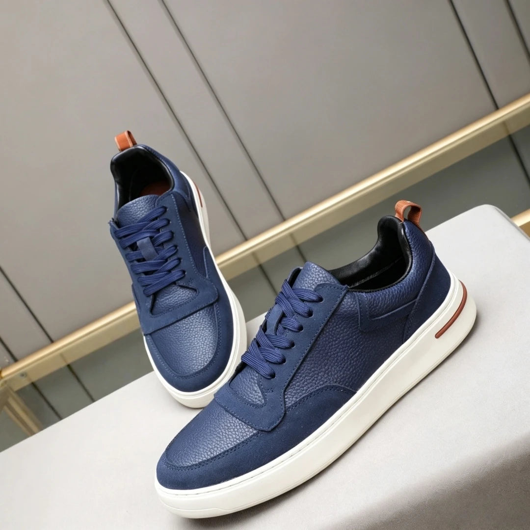 Sneakers Luxe Artisanales Homme Cuir Suède Laine – CLEVI Paris