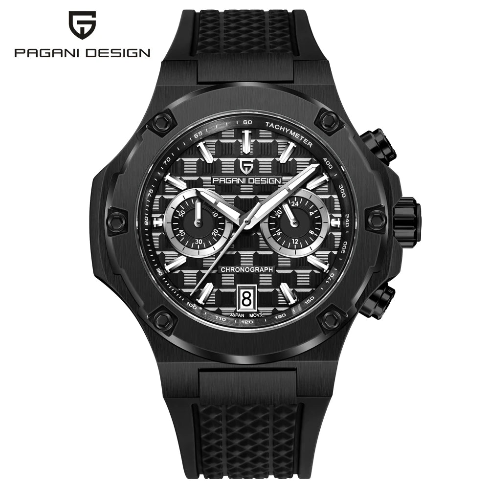 Montre Chronographe Homme Pagani Design PD-YS032 Quartz Saphir AR Lumineux 10 Bar Sport Luxe 5 Coloris – CLEVI Paris