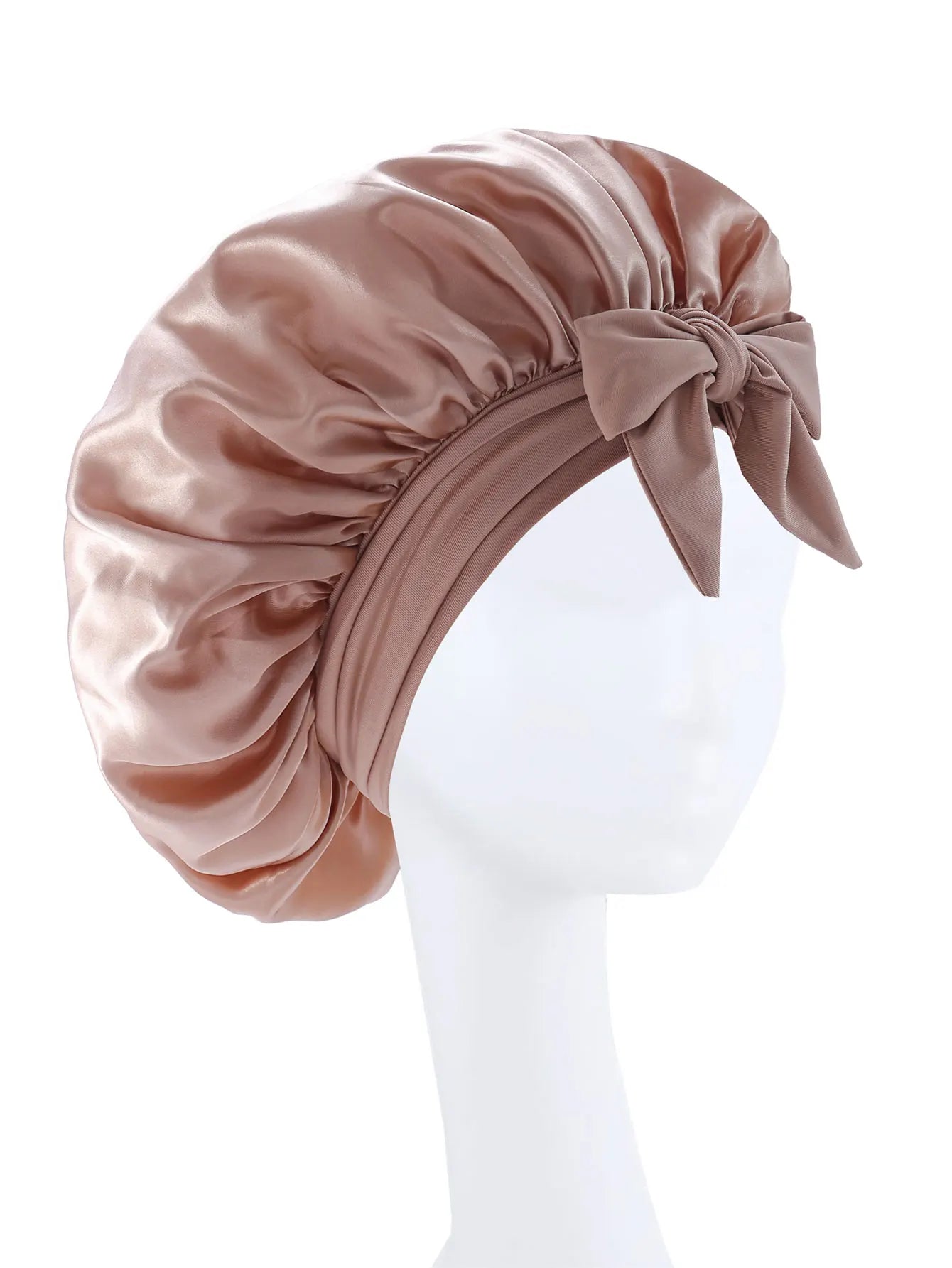 Bonnet de Nuit Satin Cheveux Bouclés — CLEVI Paris