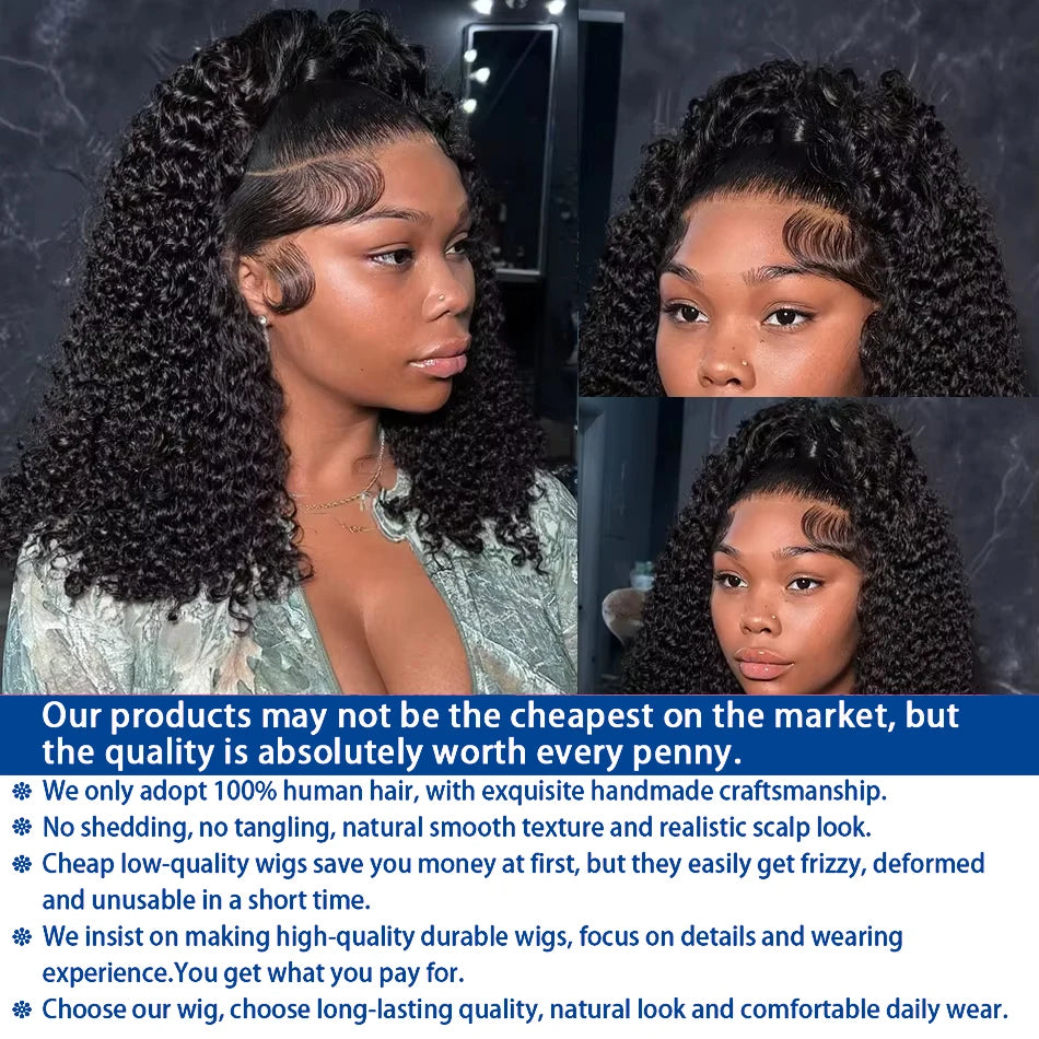 Perruque bob Deep Wave cheveux humains – CLEVI Paris