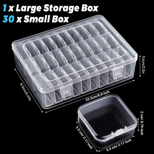 Boîte de Rangement Plastique Multi-Cases | Diamond Painting, Nail Art, Bijoux & Strass – CLEVI Paris