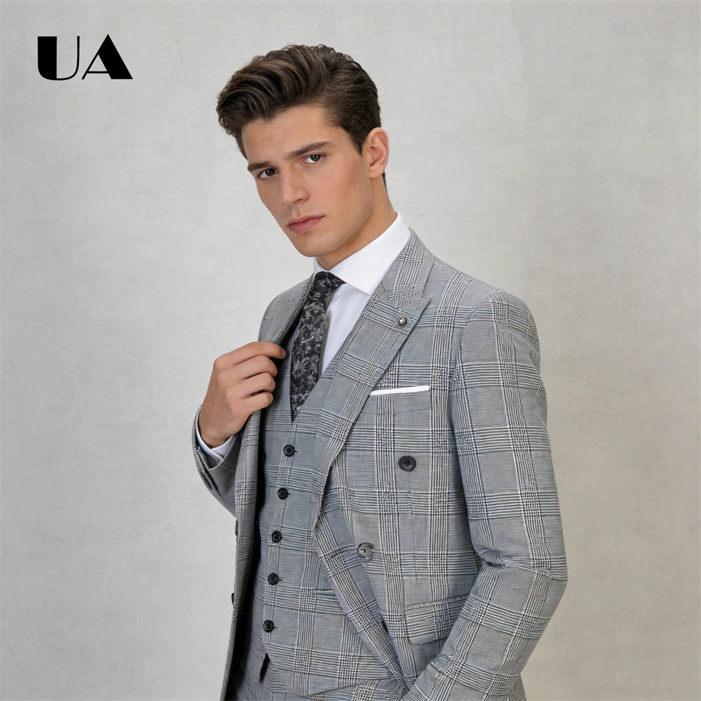 Costume à Carreaux Homme 2 Pièces – CLEVI Paris