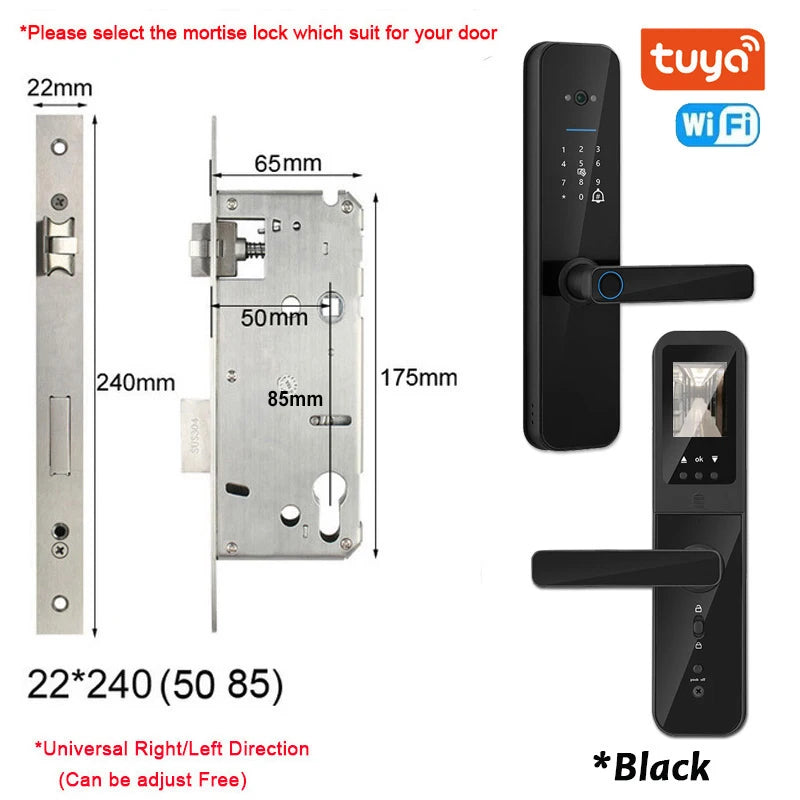 Serrure Connectée XSDTS F8 Judas HD Caméra Intercom WiFi Tuya – CLEVI Paris