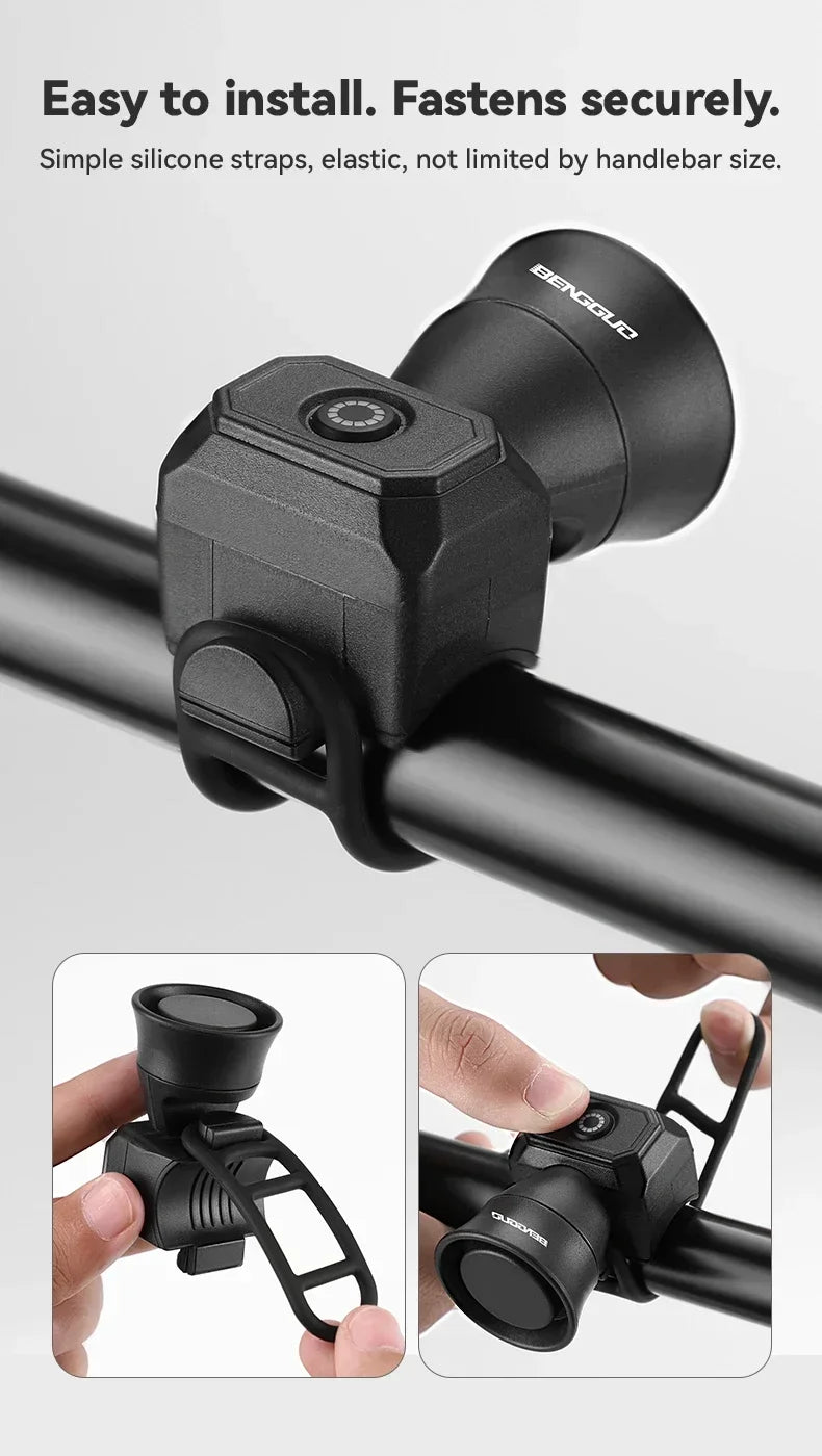 Sonnette Vélo Électronique Étanche USB & Pile — CLEVI Paris