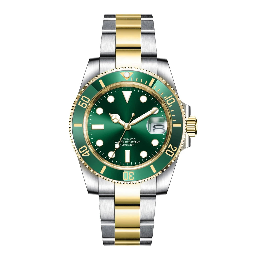Montre Automatique Homme Corgeut NH35 – Diver 40mm Lunette Céramique Verre Saphir – CLEVI Paris