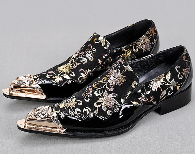 Derbies Homme Cuir Bout Pointu Slip-On – CLEVI Paris