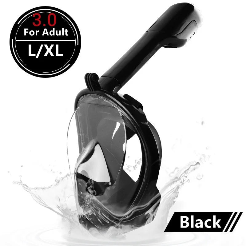 Masque de Plongée Plein Visage Anti-Buée – Snorkeling Adulte & Enfant