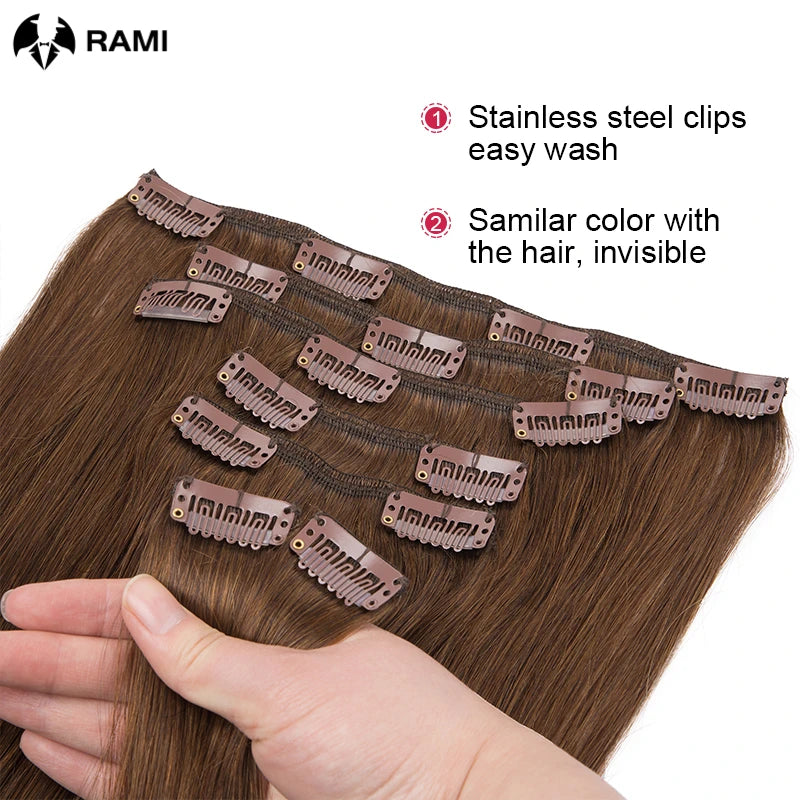 Extensions à clips cheveux humains – CLEVI Paris