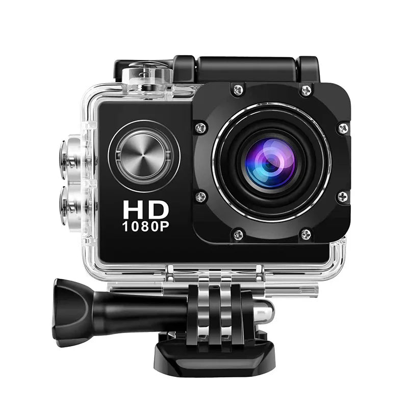 Caméra Sport Étanche HD 720P – Ski, Plongée, Vélo, Casque, Outdoor Multisport