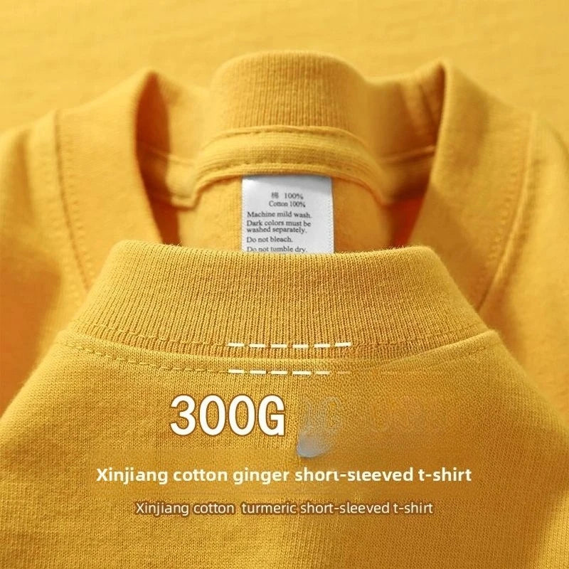 T-Shirt Unisexe Coton Lourd 300g Col Rond Manches Courtes Coupe Loose 18 Coloris Premium – CLEVI Paris