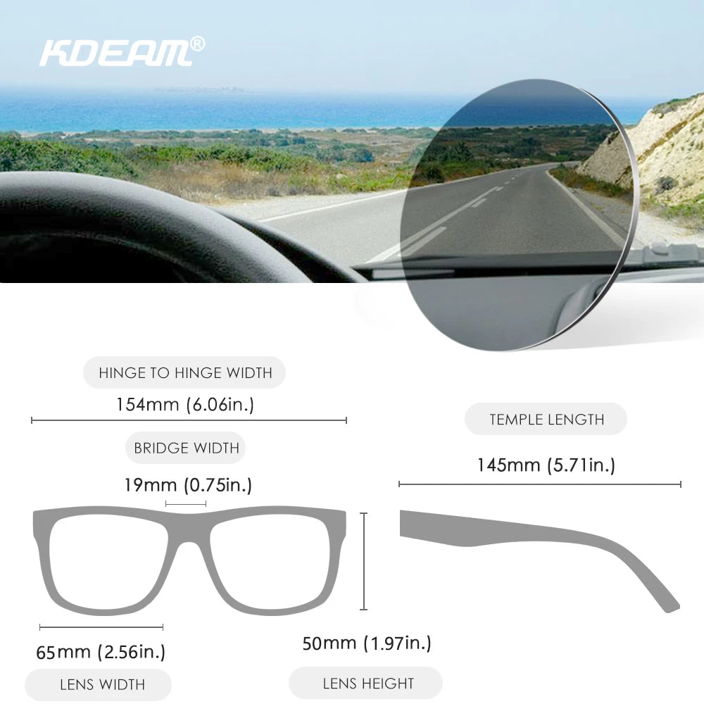 Lunettes de Soleil Polarisées Oversize Homme Femme – Verres Photochromiques Anti-Reflets UV400 – CLEVI Paris