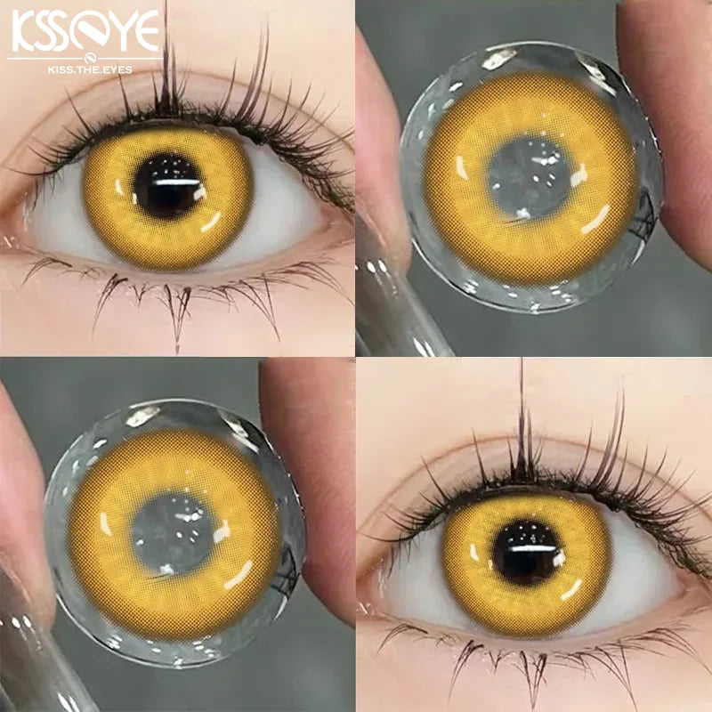 KSSEYE Lentilles de Contact Halloween Colorées Myopie Cosplay 0~-8.00 | 2 Pièces