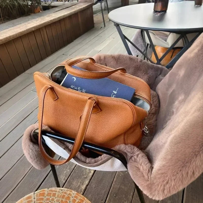 Sac Boston femme souple 35 cm – CLEVI Paris