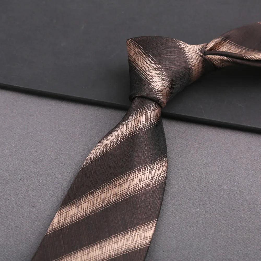 Cravate homme rayée 8 cm – CLEVI Paris