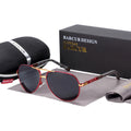 Lunettes de Soleil Polarisées Ovales Homme Femme – Monture Acier Inoxydable Verres TAC Anti-Reflets UV400 – CLEVI Paris