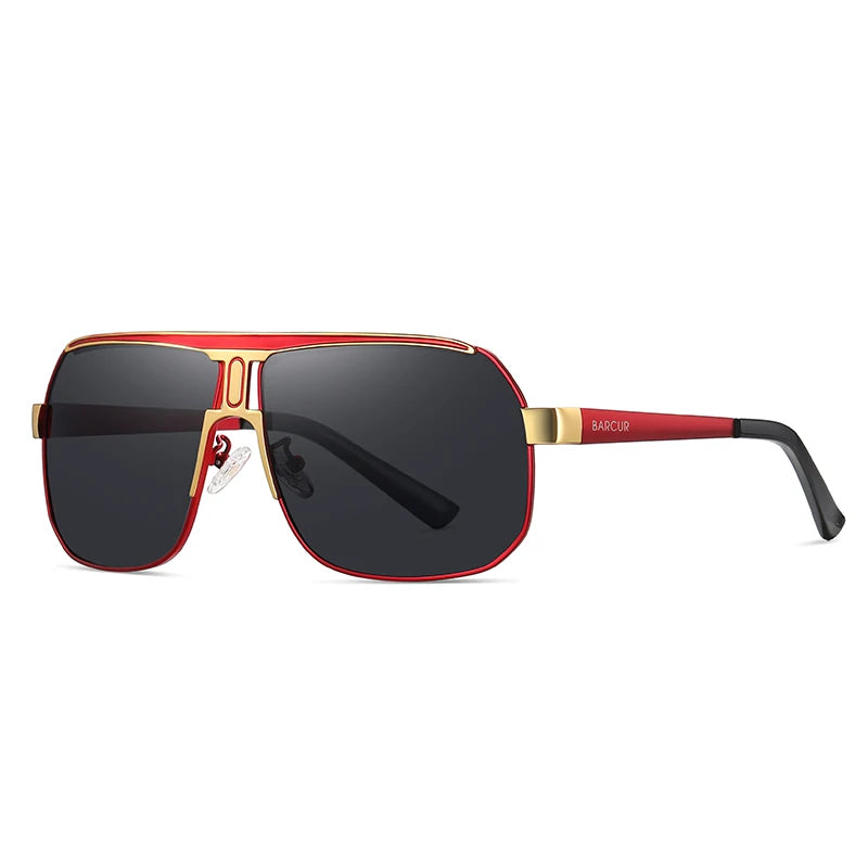 Lunettes de Soleil Ovales Polarisées UV400 Homme Sport Acier Inoxydable – CLEVI Paris
