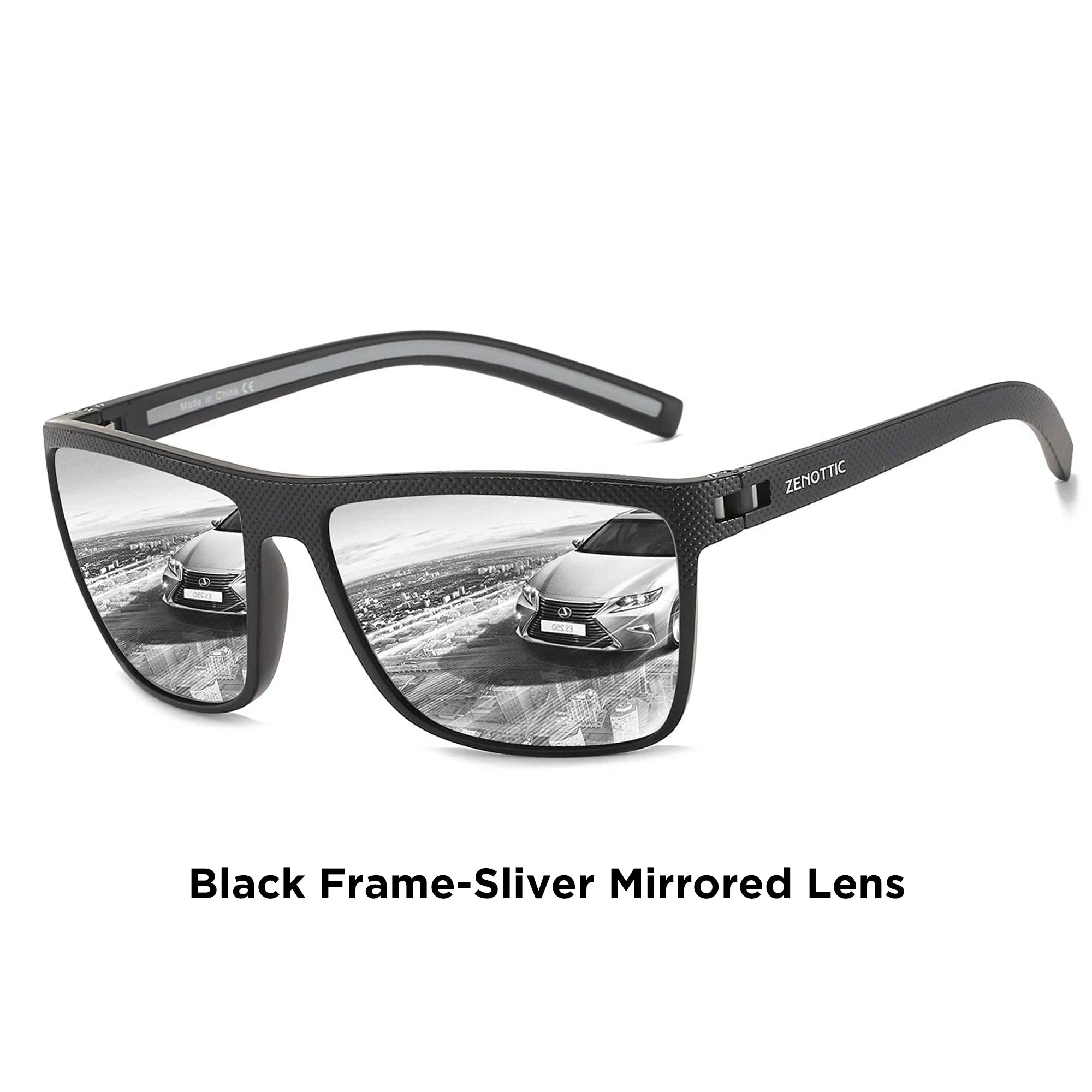 Lunettes de Soleil Carrées Polarisées TR90 UV400 Anti-Reflets Unisexe 23 Coloris – CLEVI Paris
