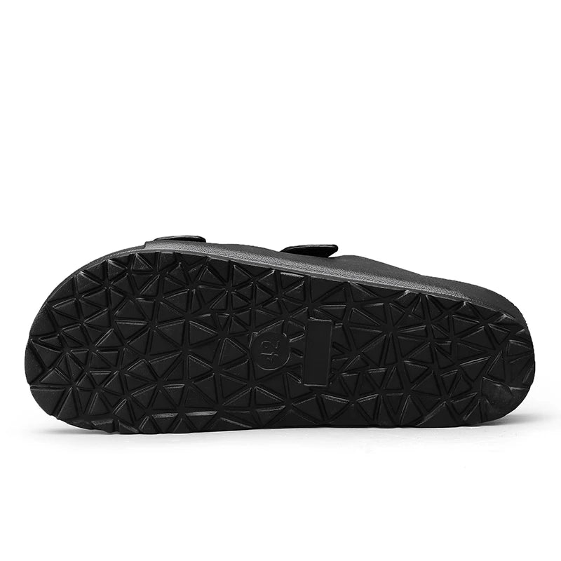 Sandales homme noires en EVA – CLEVI Paris
