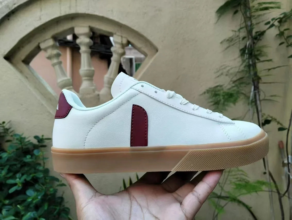 Sneakers unisexes à lacets en simili cuir – CLEVI Paris