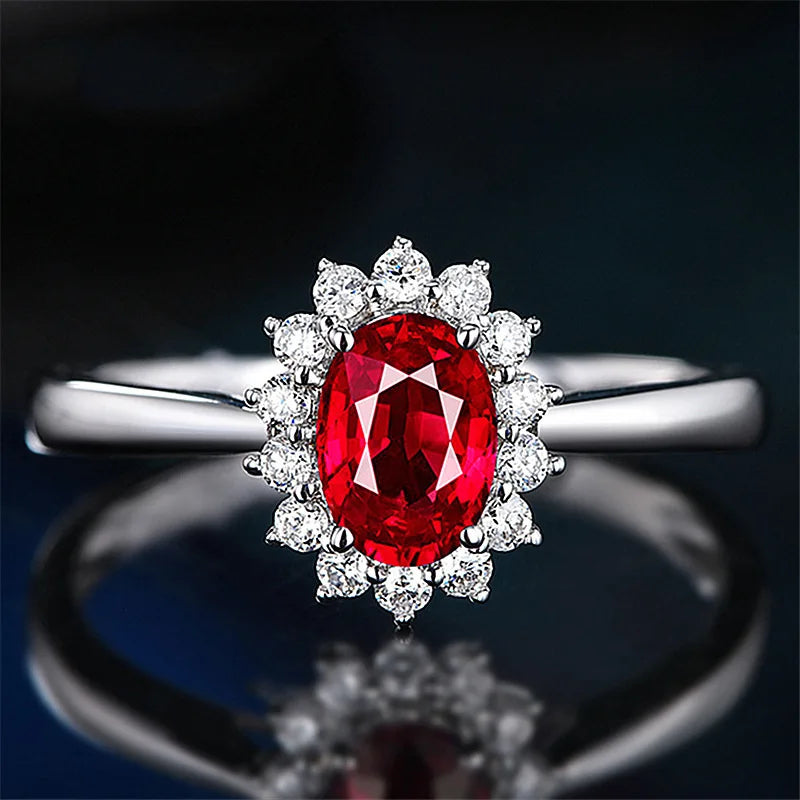 Bague Moissanîte 2 Carats Ovale | Argent 925 Certifié GRA – CLEVI Paris
