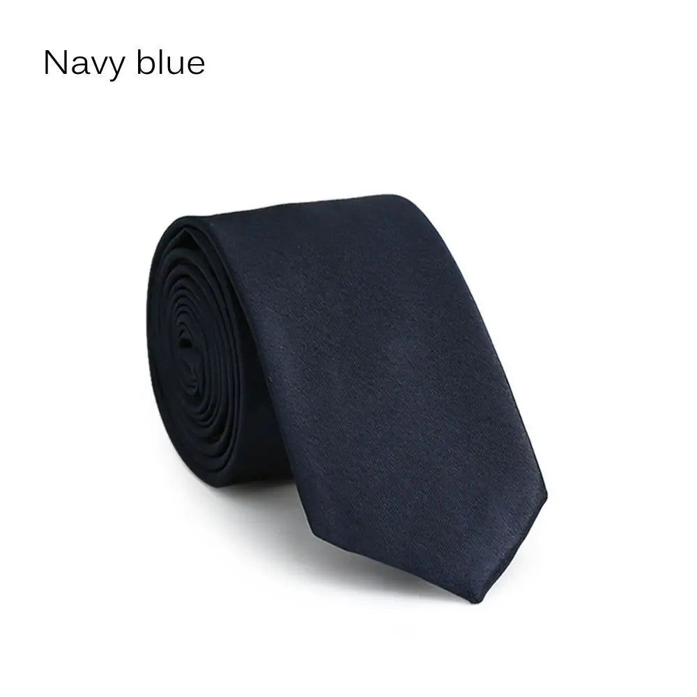 Cravate homme unie fine 5 cm – CLEVI Paris