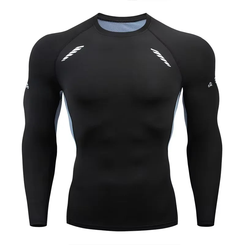 T-shirt Sport Compression Homme | Running, Fitness & Gym, Polyester Séchage Rapide – CLEVI Paris