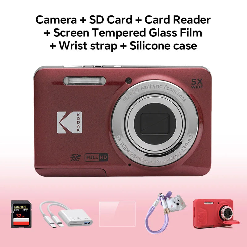 Kodak PIXPRO FZ55 Appareil Photo Compact 16MP Zoom 5x Grand Angle 28mm | Vidéo 1080p