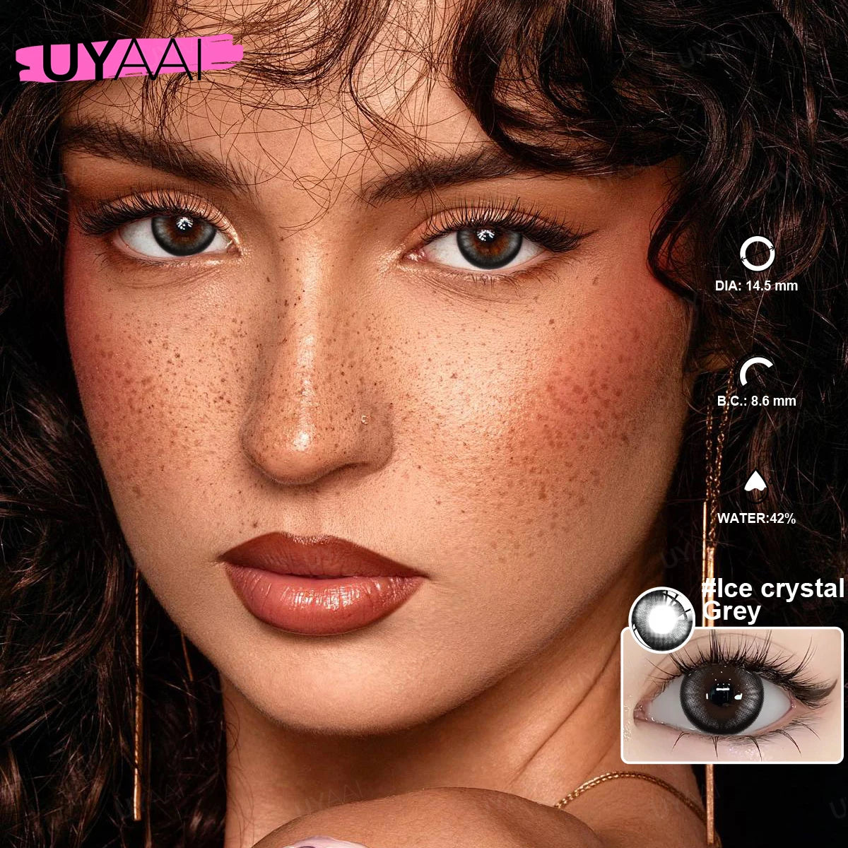 Lentilles de Contact Colorées UYAAI – 14 Teintes Naturelles, Sans Correction, Port Annuel