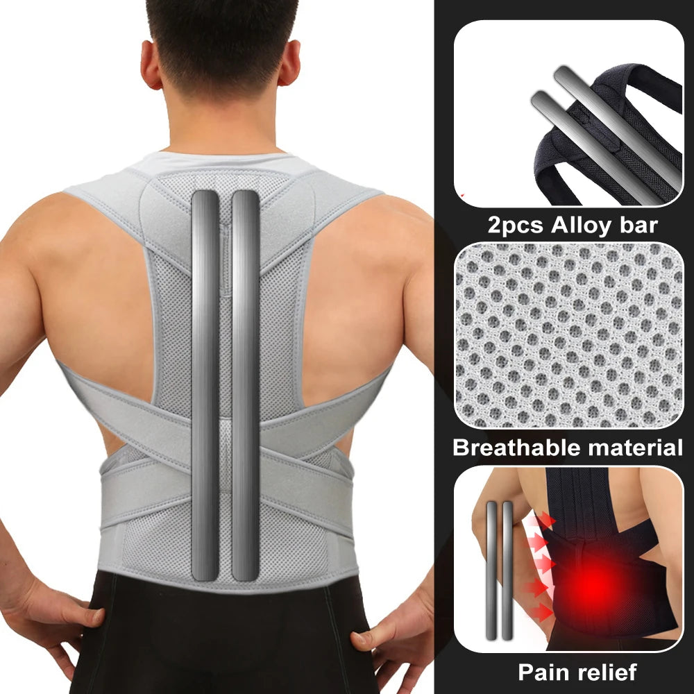 Correcteur de Posture Haut du Dos – Soutien Clavicule & Épaules Homme Femme