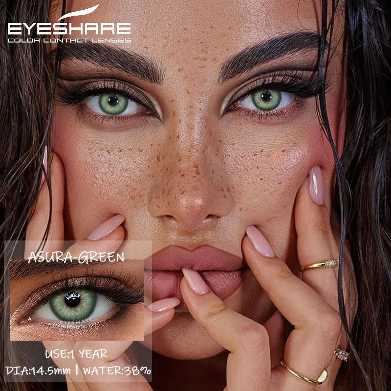 Lentilles de Contact Colorées EYESHARE | Usage Annuel Sans Correction | 15 Coloris | Maquillage & Quotidien – CLEVI Paris