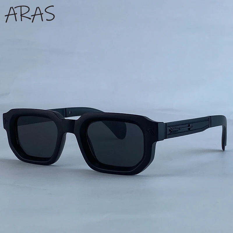 Lunettes de Soleil Carrées Polarisées Homme – Style Vintage Conduite UV400 – CLEVI Paris