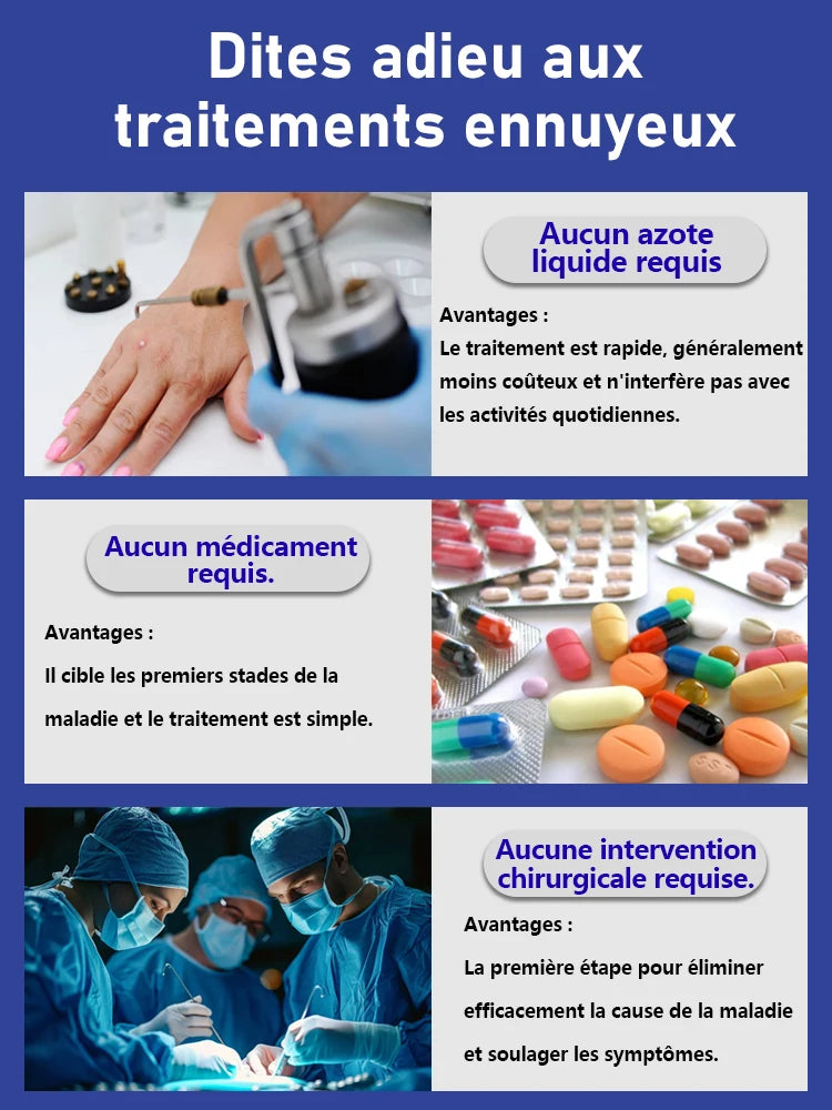 Stylo Laser Lumière Bleue Anti-Verrues | Dernière Génération | Efficacité +50% – CLEVI Paris