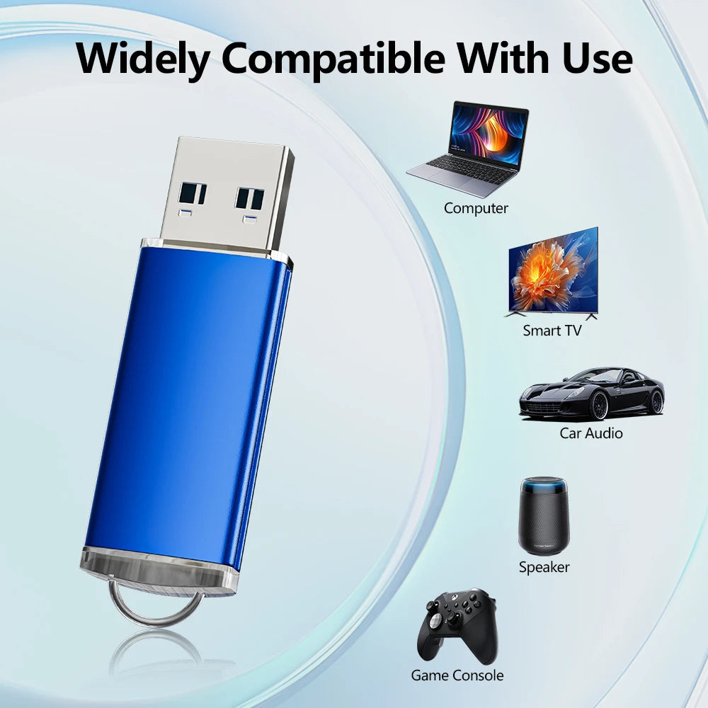 Clé USB 2.0 Métal Haute Vitesse | Pendrive 4 à 128 Go 9 Coloris – CLEVI Paris