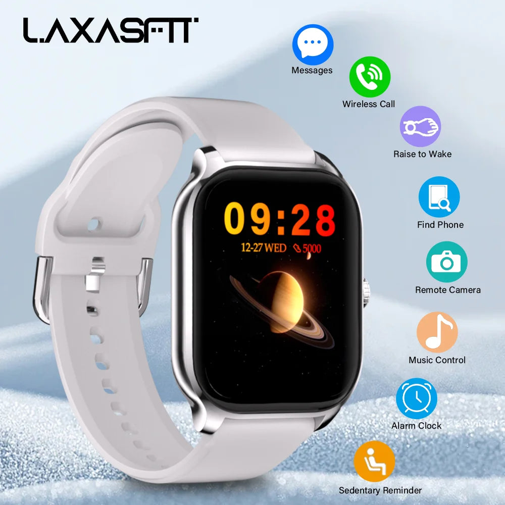 LAXASFIT H9 Plus Montre Connectée Sport — Écran 2.01" HD, Bluetooth, Appels, Cardio, SpO2 | CLEVI Paris