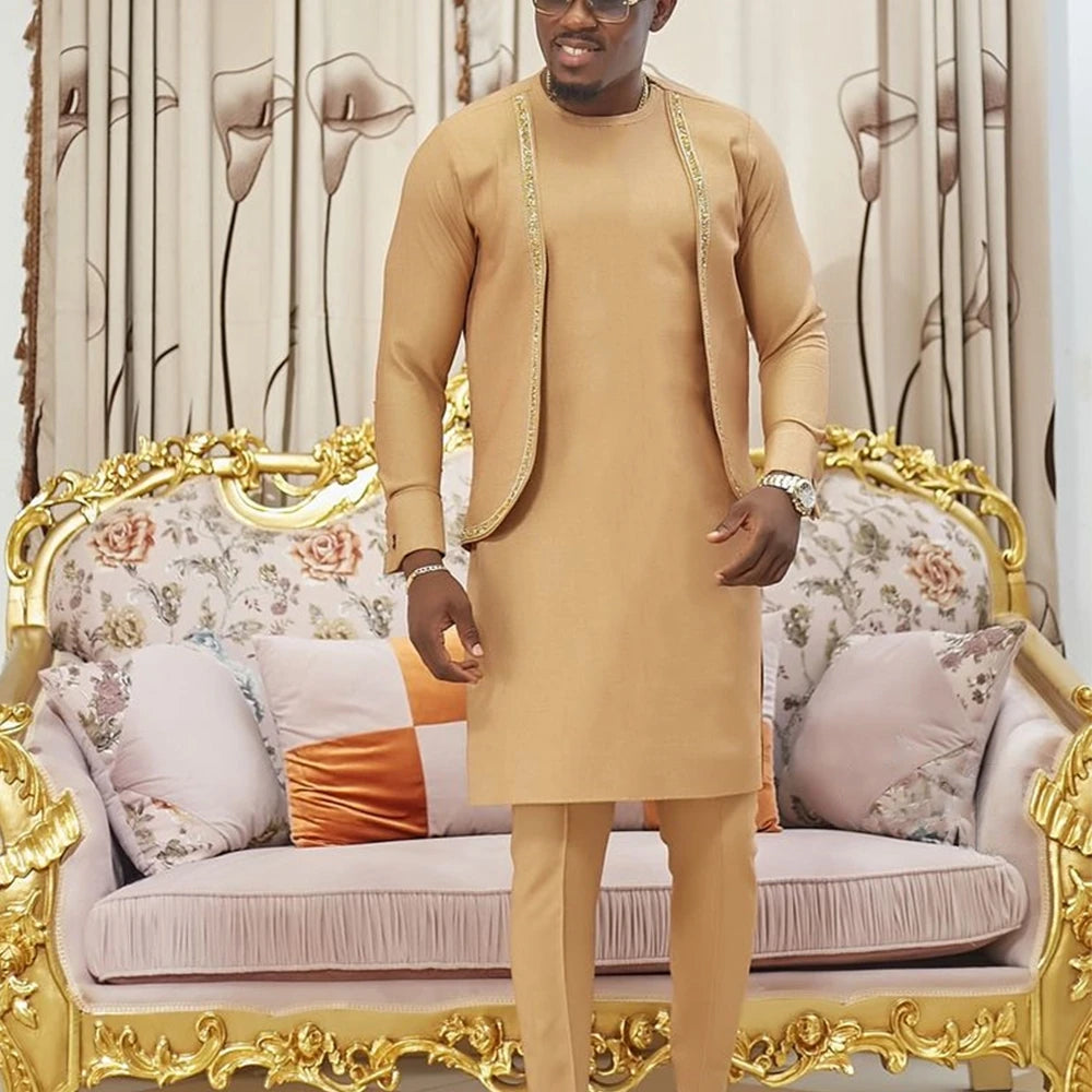 Ensemble Traditionnel Africain Homme Kaunda – CLEVI Paris