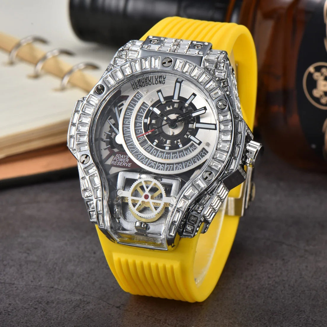 STARPERISH W01 Montre Homme Automatique Japonais Acier Inox Verre Hardlex Lumineux 3 ATM 21 Coloris – CLEVI Paris