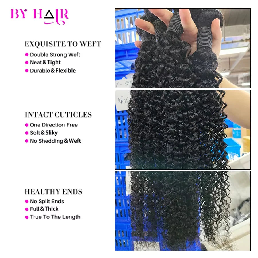 Bundles Kinky Curly Cheveux Humains Mongols Remy Hair 12A Couleur Naturelle 12-32 Pouces – CLEVI Paris