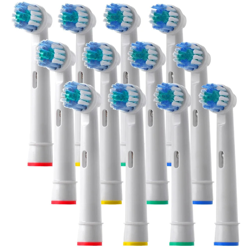Têtes de Remplacement Brosse à Dents Électrique | Compatible Oral-B D100 D25 D30 D32 – CLEVI Paris