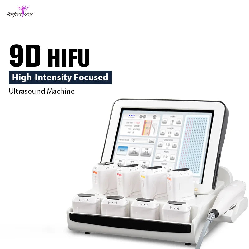 Machine HIFU 9D Professionnel 8 Cartouches Raffermissement Peau – CLEVI Paris