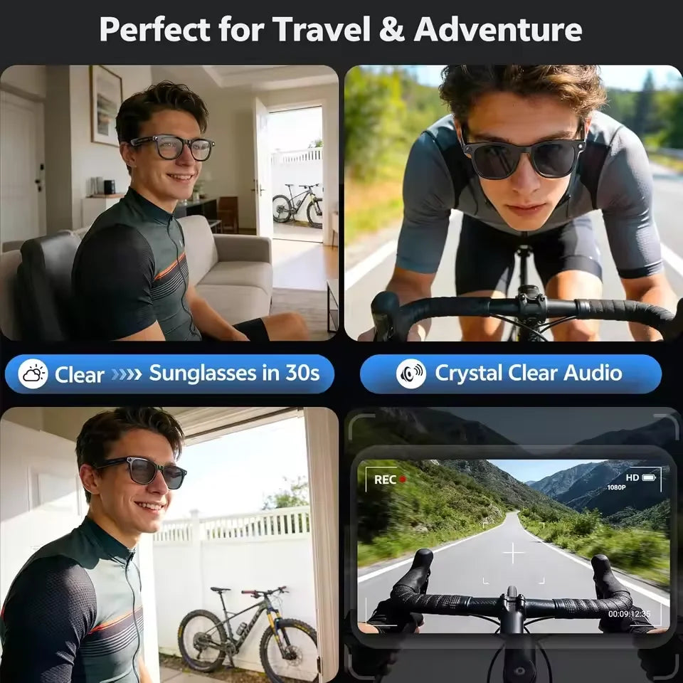 Lunettes connectées M02S caméra et audio – CLEVI Paris