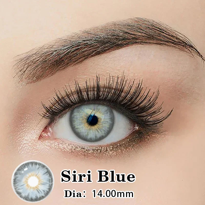 Lentilles de Contact Colorées DUOXIU avec Correction – 7 Teintes, Myopie 0 à -8.00