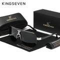 Lunettes de Soleil Polarisées Homme Oversize KINGSEVEN – Monture Carrée Alliage UV400 – CLEVI Paris